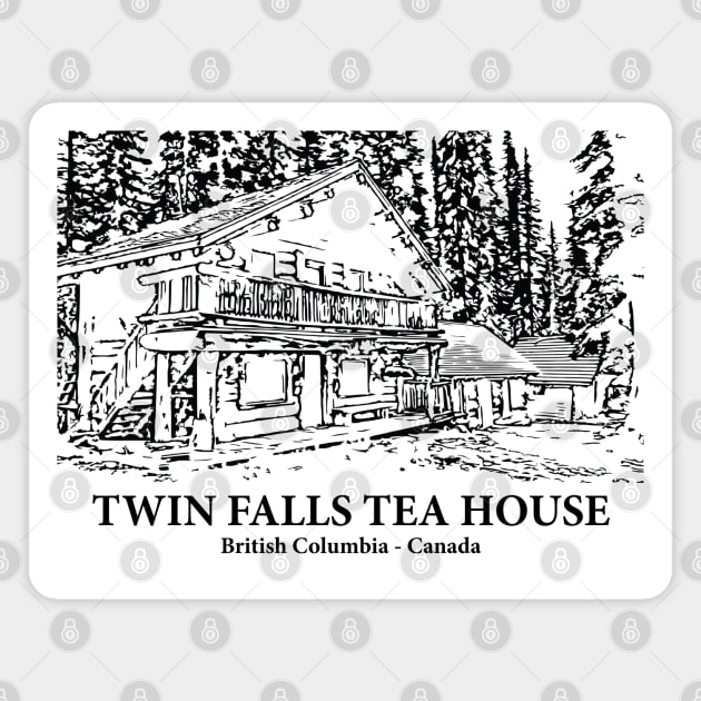 Twin Falls Tea House - British Columbia Magnet by Lakeric